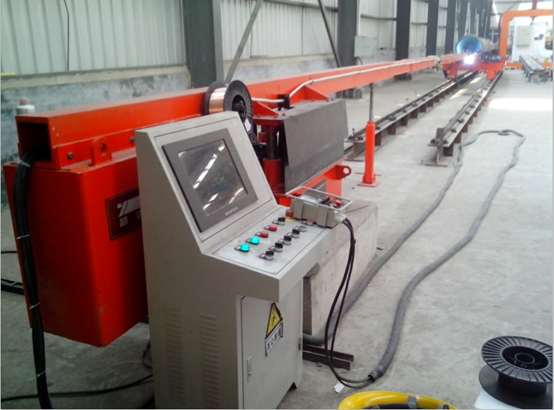 Internal longitudinal seam welding machine (CNC)