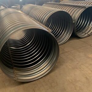 Corrugated steel culvert pipe