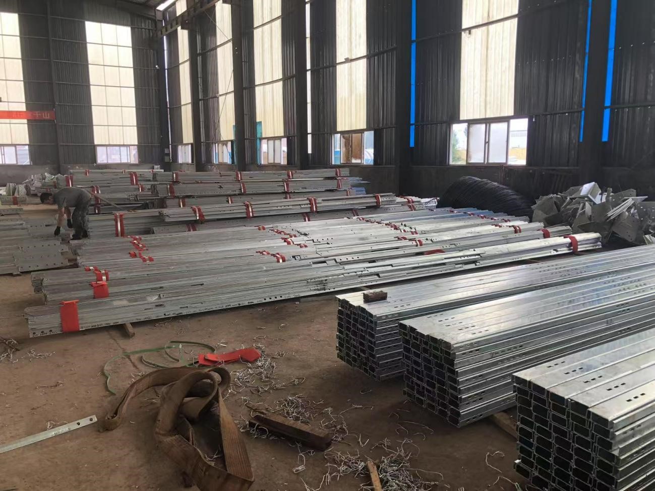 Transport the processed tower components to the galvanizing workshop