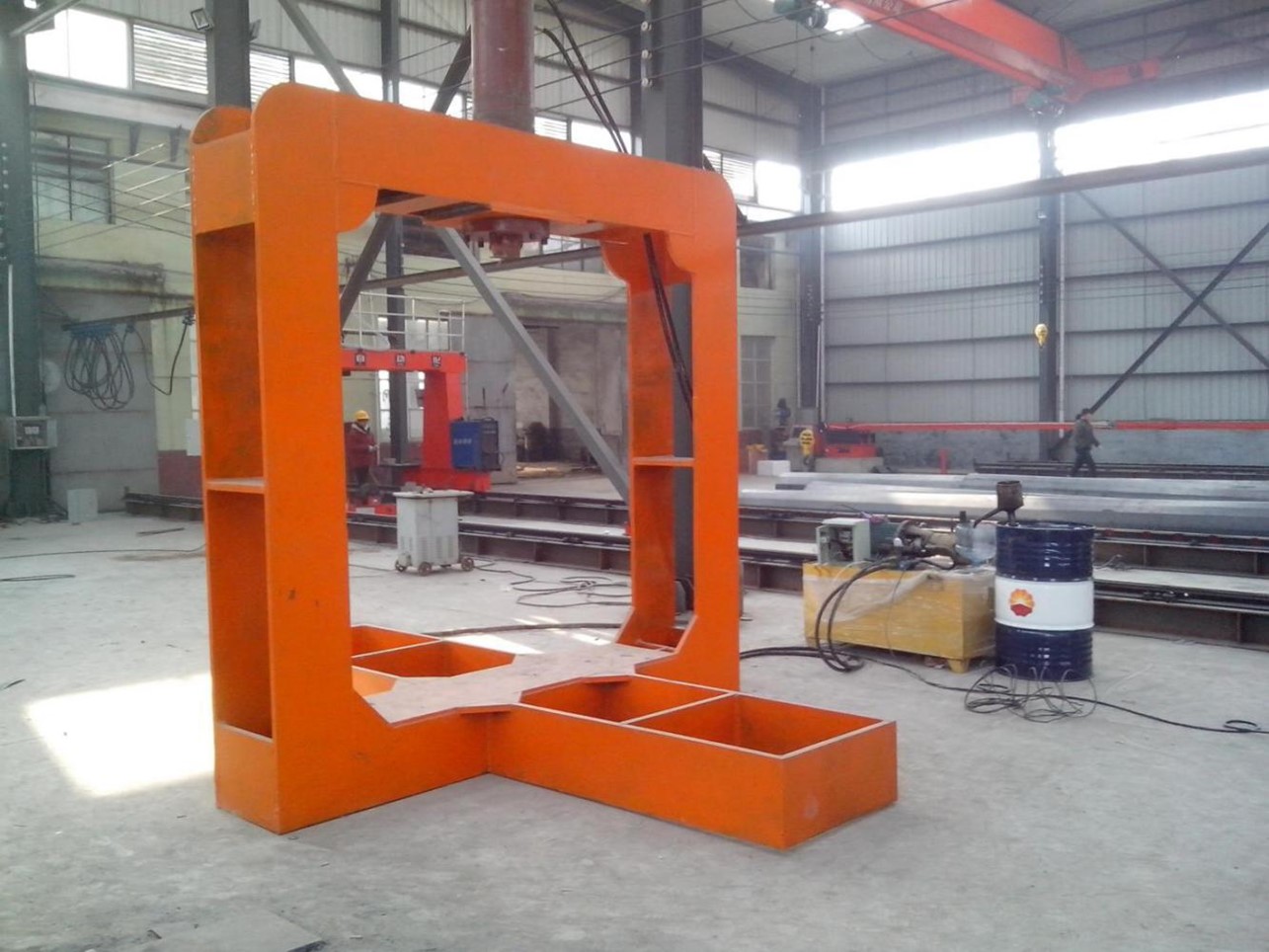 Angle steel straightening machine